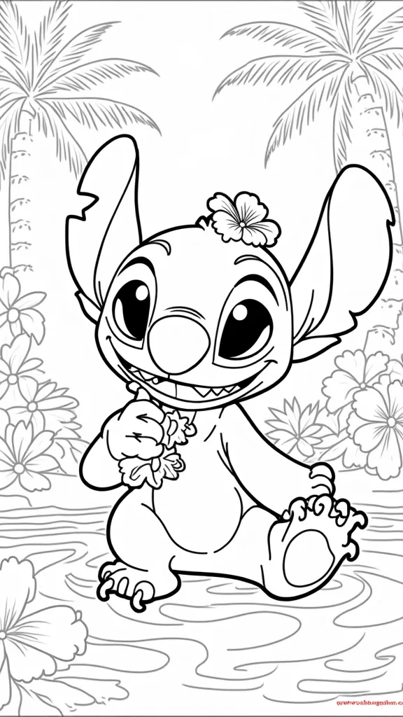 stitch coloring pages pdf free download